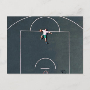 Basketball-Kunstwerk Postkarte