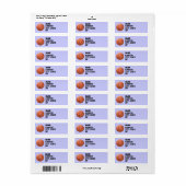 Basketball-Labels (Vorne)