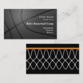 Basketball Lager coach_textured look_hoop net2 Visitenkarte (Vorne/Hinten)