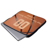 Basketball-Laptop-Hülse mit Ihrer ZAHL und NAMEN Laptopschutzhülle (Vorne Knopf)