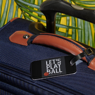 Basketball Lasse Ball spielen Geboren, um Sport zu Gepäckanhänger
