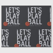Basketball Lasse Ball spielen Geboren, um Sport zu Geschenkpapier (Flach)