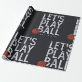 Basketball Lasse Ball spielen Geboren, um Sport zu Geschenkpapier (Ungerollt)
