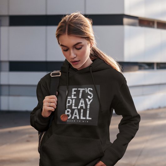 Basketball Lasse Ball spielen Geboren, um Sport zu Hoodie