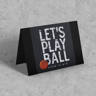 Basketball Lasse Ball spielen Geboren, um Sport zu Karte