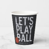 Basketball Lasse Ball spielen Geboren, um Sport zu Pappbecher (Vorderseite)