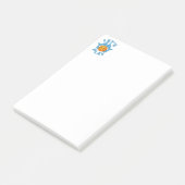 Basketball lassend post-it klebezettel (angewinkelt)