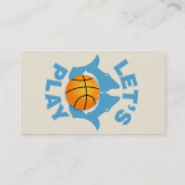 Basketball lassend visitenkarte (Rückseite)