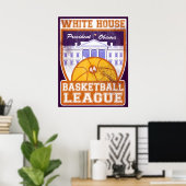 Basketball League Vintage Poster (Heimbüro)