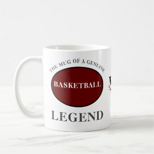 Basketball-Legende Monogram Geburtstag hinzufügen Kaffeetasse