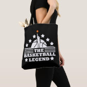 Basketball-Legende-Spieler Weißorange Tasche (Von Nahem)