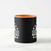 Basketball-Legende-Spieler Weißorange Tasse (Zentrum)