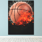 Basketball Leinwanddruck (Insitu (Holzboden))