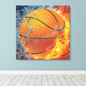 Basketball Leinwanddruck (Insitu (Holzboden))