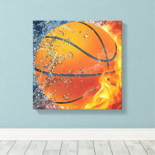 Basketball Leinwanddruck (Insitu (Holzboden))