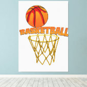 Basketball Leinwanddruck (Insitu (Holzboden))