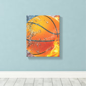 Basketball Leinwanddruck (Insitu (Holzboden))