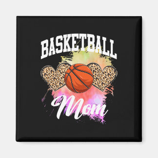Basketball Leopard gefärbte Krawatte Basketball Ma Magnet