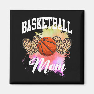 Basketball Leopard Gefärbte Krawatte Basketball Ma Magnet