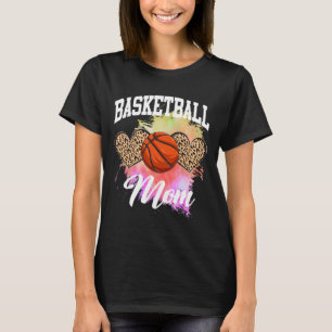 Basketball Leopard gefärbte Krawatte Basketball Ma T-Shirt