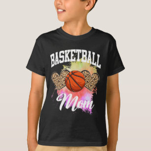 Basketball Leopard gefärbte Krawatte Basketball Ma T-Shirt