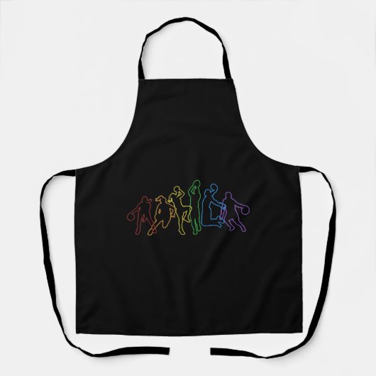 Basketball LGBT Rainbow Lover Pro Player Schürze (Vorderseite)