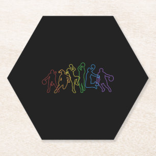 Basketball LGBT Rainbow Lover Pro Player Untersetzer