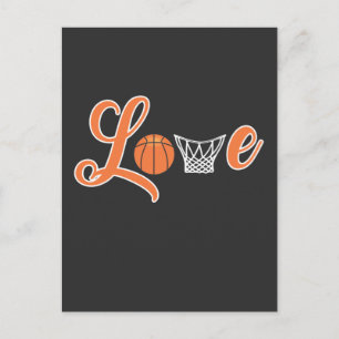Basketball Liebe Basketball Ball Sports Player Postkarte