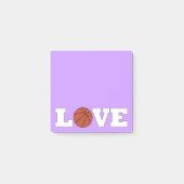 Basketball LIEBE Basketball Coach Desktop Notepad Post-it Klebezettel (Vorderseite)