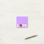 Basketball LIEBE Basketball Coach Desktop Notepad Post-it Klebezettel (Auf Schreibtisch)