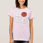 Basketball-LIEBE-Basketballspieler oder Coach T-Shirt (Vorderseite)