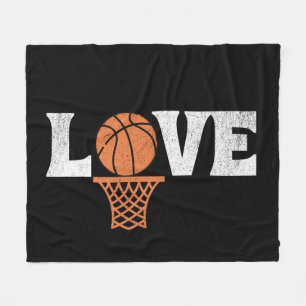 Basketball Liebe Fleecedecke