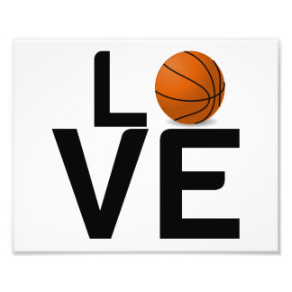 BASKETBALL-LIEBE FOTODRUCK