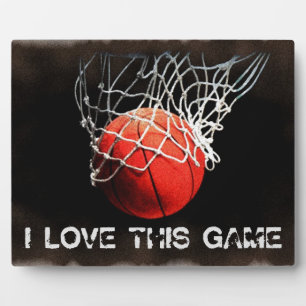 Basketball Liebe Fotoplatte