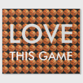 Basketball-Liebe Geschenkpapier (Flach)