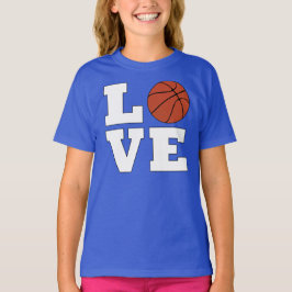 Basketball LIEBE Girls Basketball Player Jersey T-Shirt