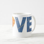 Basketball-Liebe Kaffeetasse (VorderseiteRechts)