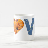 Basketball-Liebe Kaffeetasse (Mittel)
