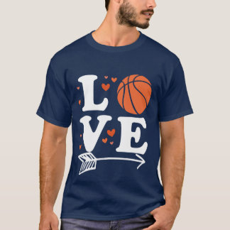 Basketball Liebe Kleidung Männer Frauen Mädchen T-Shirt