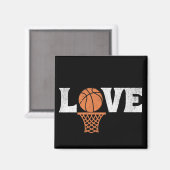 Basketball Liebe Magnet (Vorderseite/Rückseite)