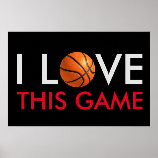 Basketball-Liebe Poster (Vorne)