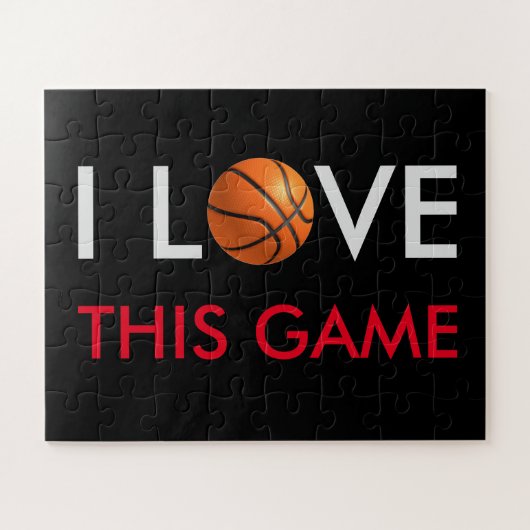 Basketball-Liebe Puzzle (Horizontal)