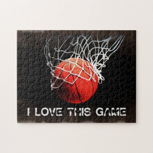 Basketball Liebe Puzzle (Horizontal)