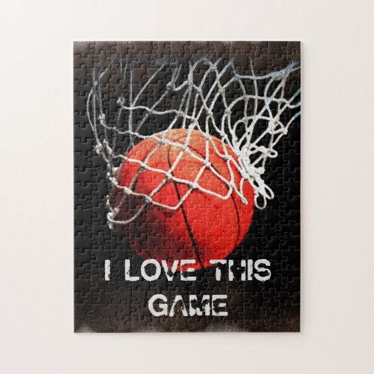 Basketball Liebe Puzzle (Vertikal)