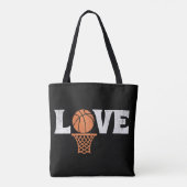 Basketball Liebe Tasche (Rückseite)