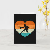 Basketball Liebhaber Liebe Retro Valentinstag Karte (Gelbe Blume)
