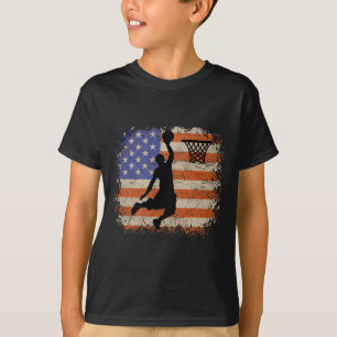 Basketball Liebt Vintages Basketballspiel der US-F T-Shirt