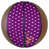 Basketball Lila Polka dot (Vertikal)