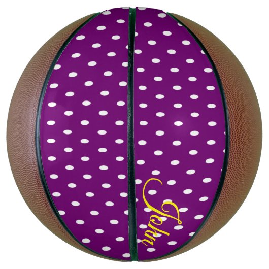 Basketball Lila Polka dot (Vertikal)