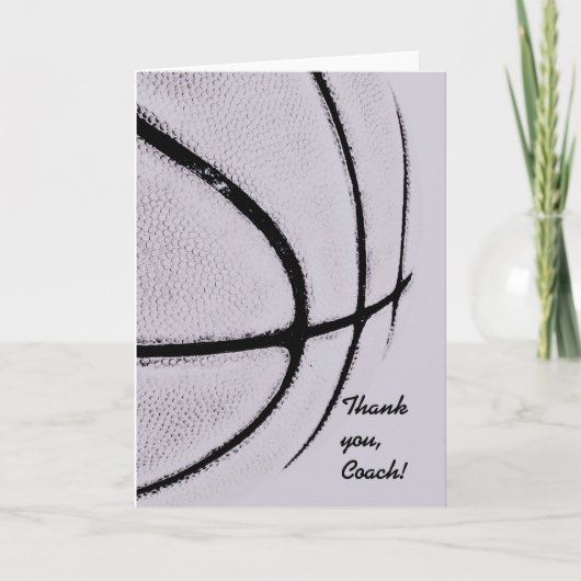 Basketball-Linien - und die Konsistenz der Stadt Dankeskarte (Vorderseite)